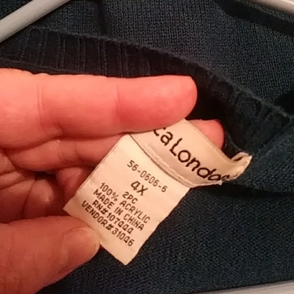 💗Green 4X Button up Sweater - Picture 4 of 7